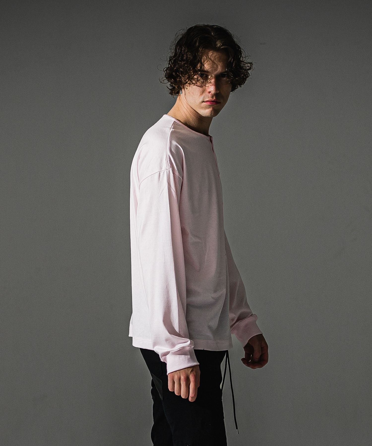 RESOUND CLOTHING リサウンドクロージング OVER HENRY LONGSLEAVE RC41-T-004 PINK