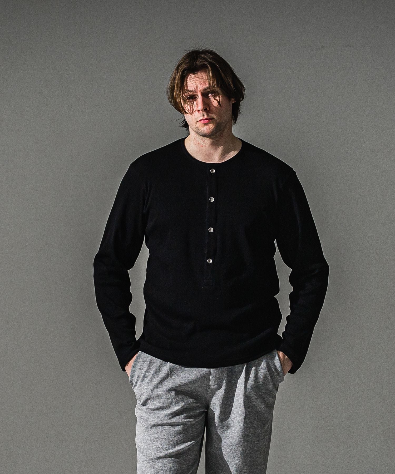 RESOUND CLOTHING リサウンドクロージング RIB HENRY LONGSLEAVE RC41-T-005 BLACK
