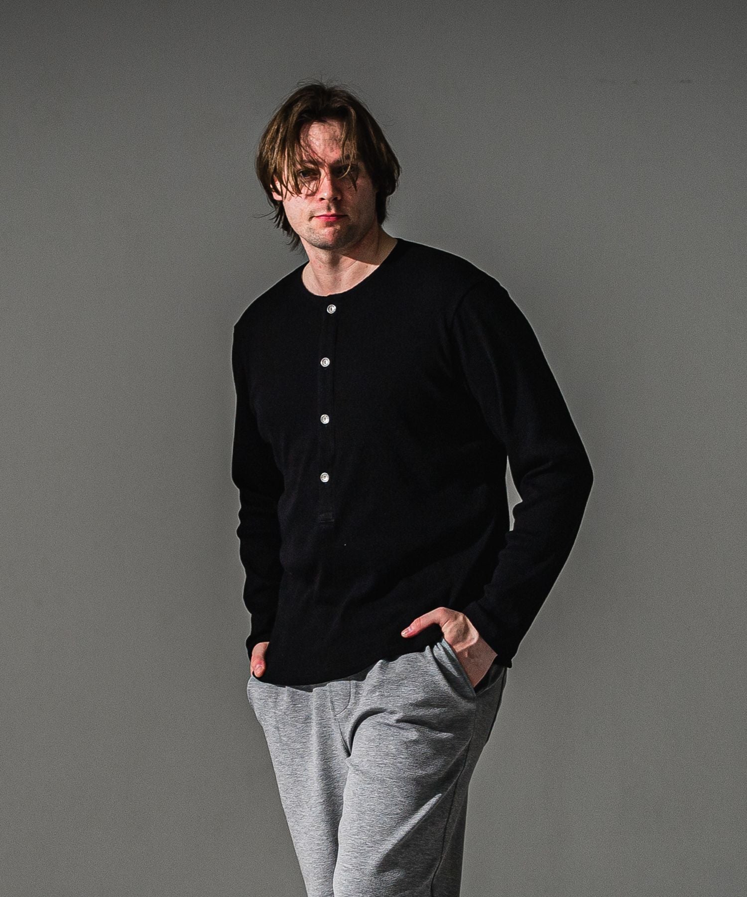 RESOUND CLOTHING リサウンドクロージング RIB HENRY LONGSLEAVE RC41-T-005 BLACK