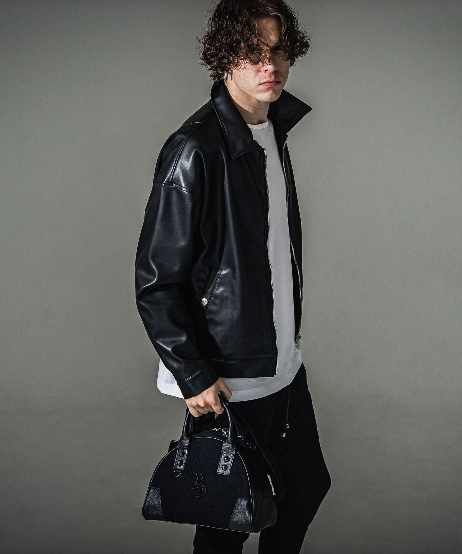 RESOUND CLOTHING リサウンドクロージング denimmini boston bag RC41-BAG-002RD BLACK
