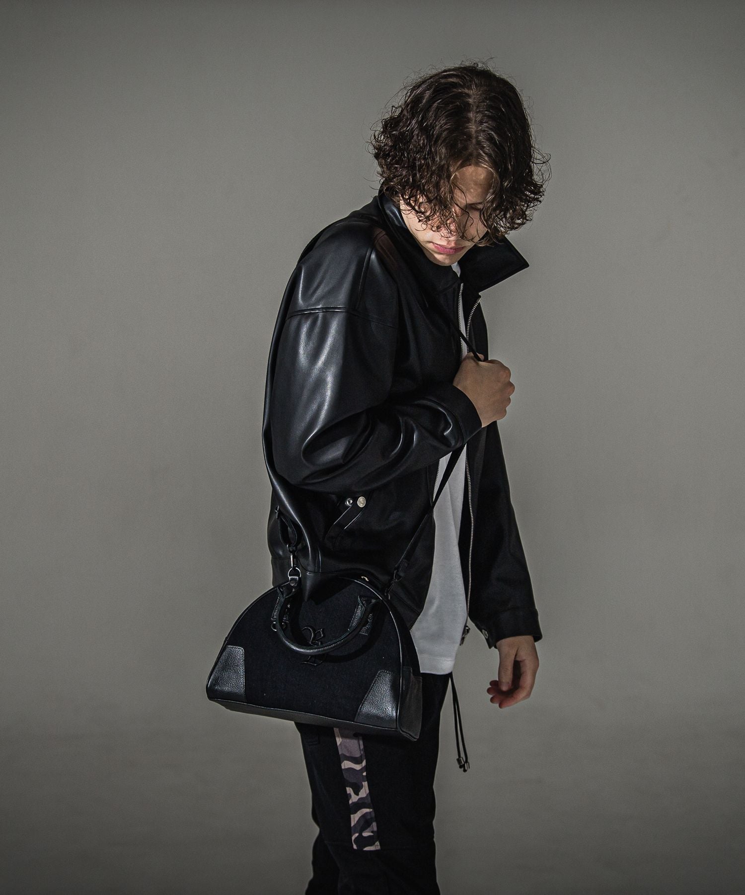 RESOUND CLOTHING リサウンドクロージング denimmini boston bag RC41-BAG-002RD BLACK