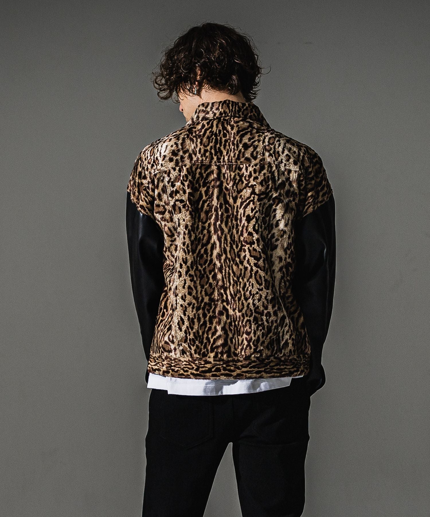 RESOUND CLOTHING リサウンドクロージング LEATHER 2ND G RC41-JK-007-2 LEOPARD