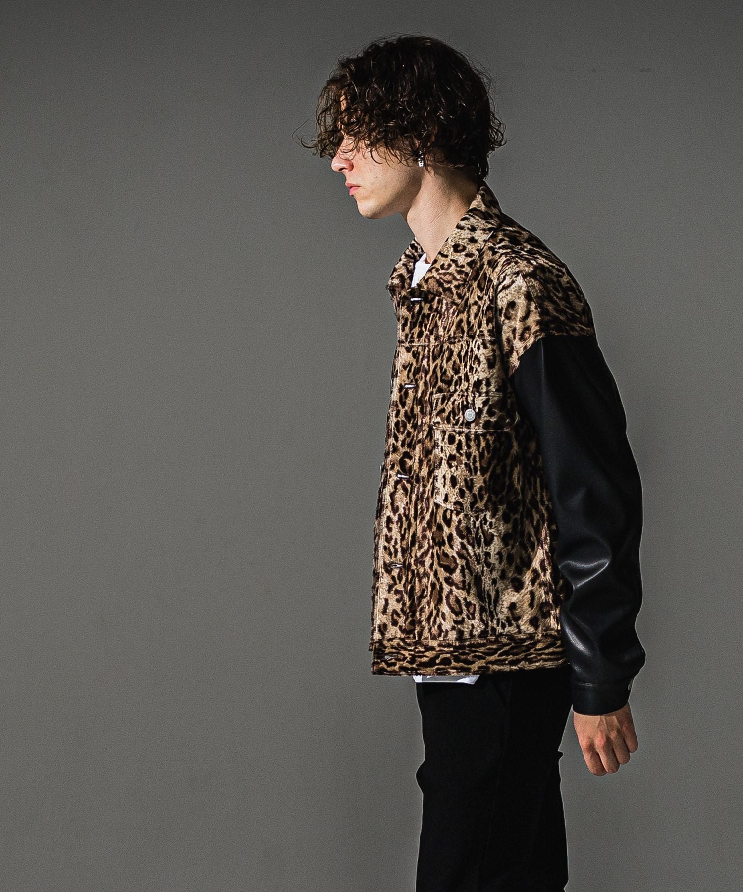 RESOUND CLOTHING リサウンドクロージング LEATHER 2ND G RC41-JK-007-2 LEOPARD