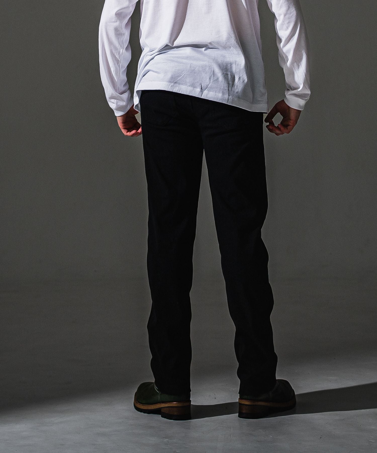 RESOUND CLOTHING リサウンドクロージング DENIM JERSEY WIDE PT RC41-ST-016WTD-2 BLACK