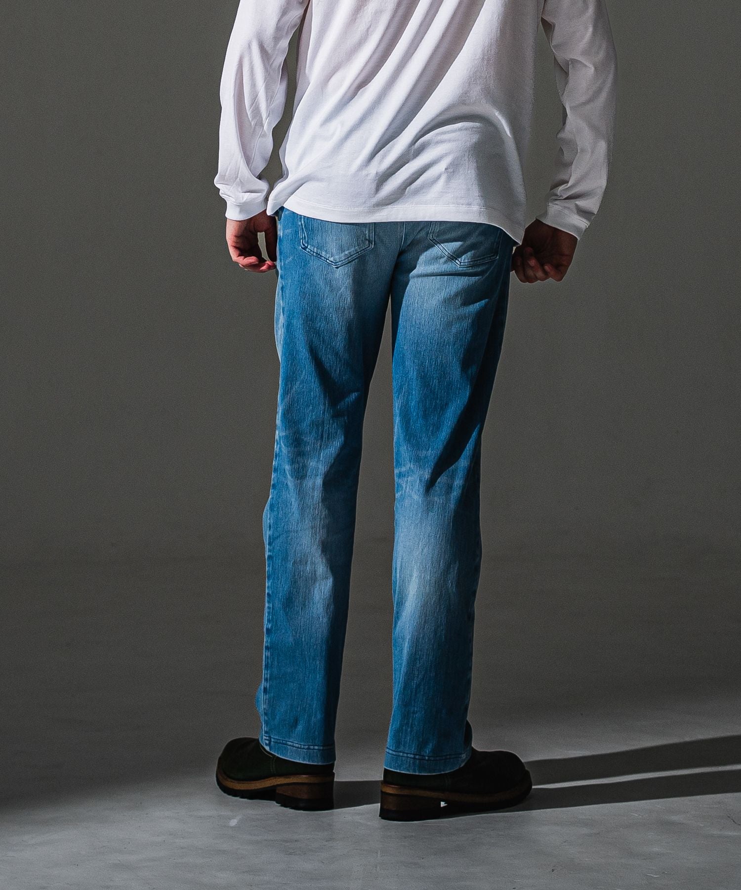 RESOUND CLOTHING リサウンドクロージング DENIM JERSEY WIDE PT RC41-ST-016WTD-3 LIND