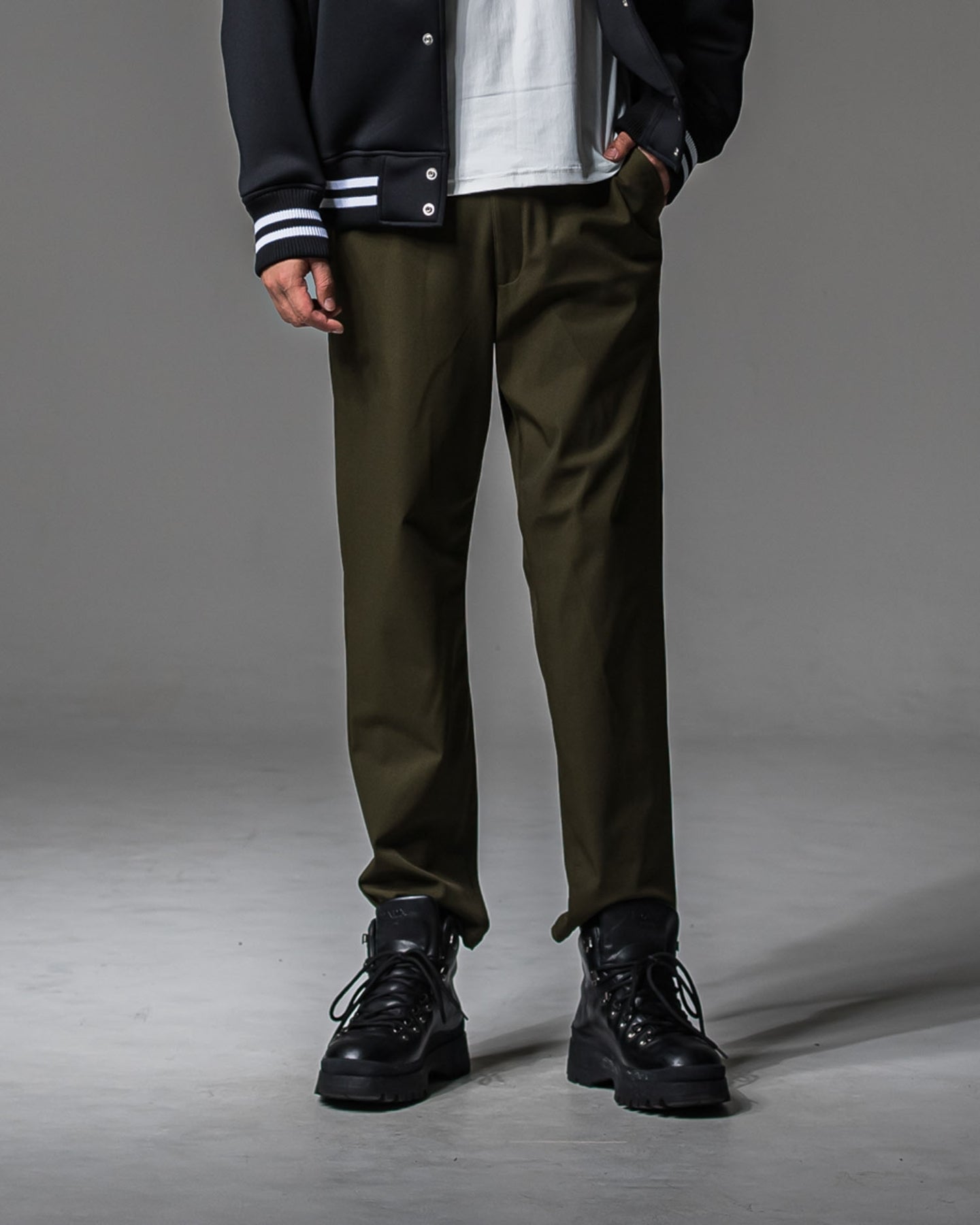 PAT WIDE EASY PANTS OXKHAKI RC37-ST-036BN