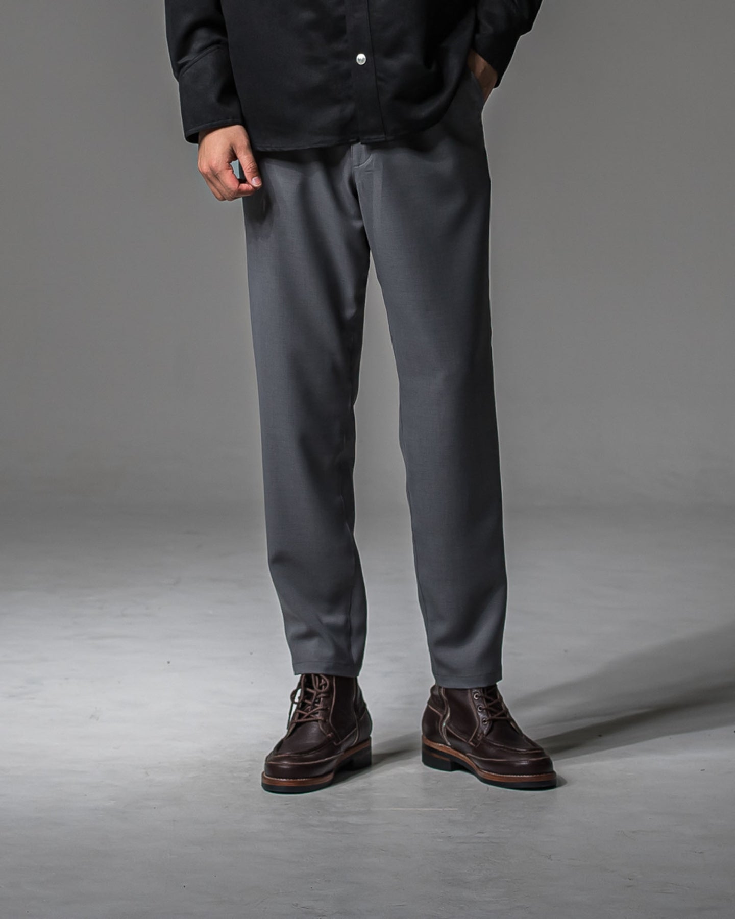 PAT WIDE EASY PANTS TWILLGREY RC37-ST-036BN