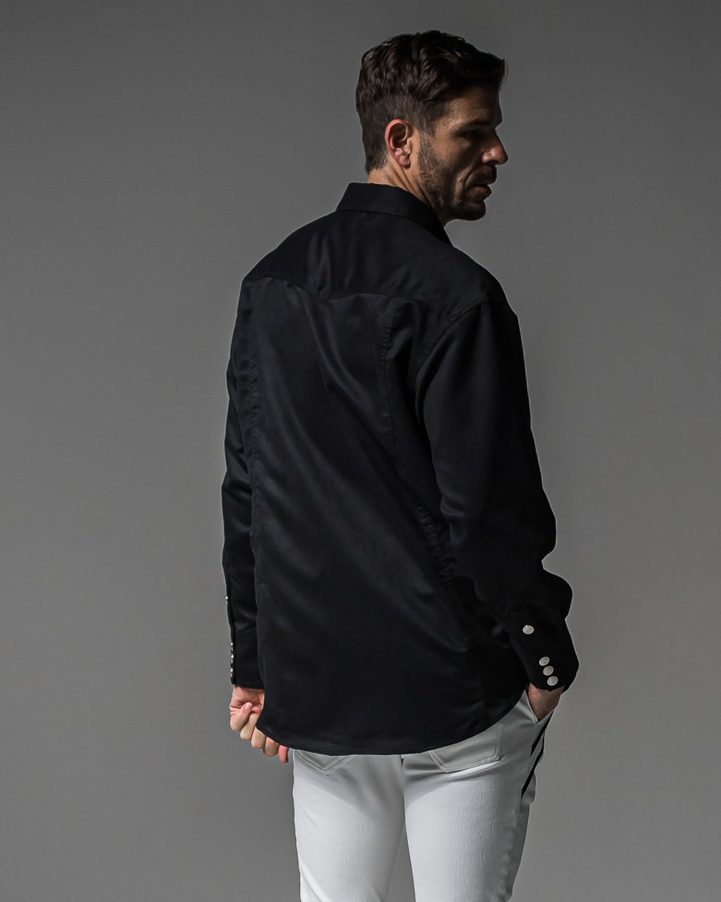 James over suede　shirt