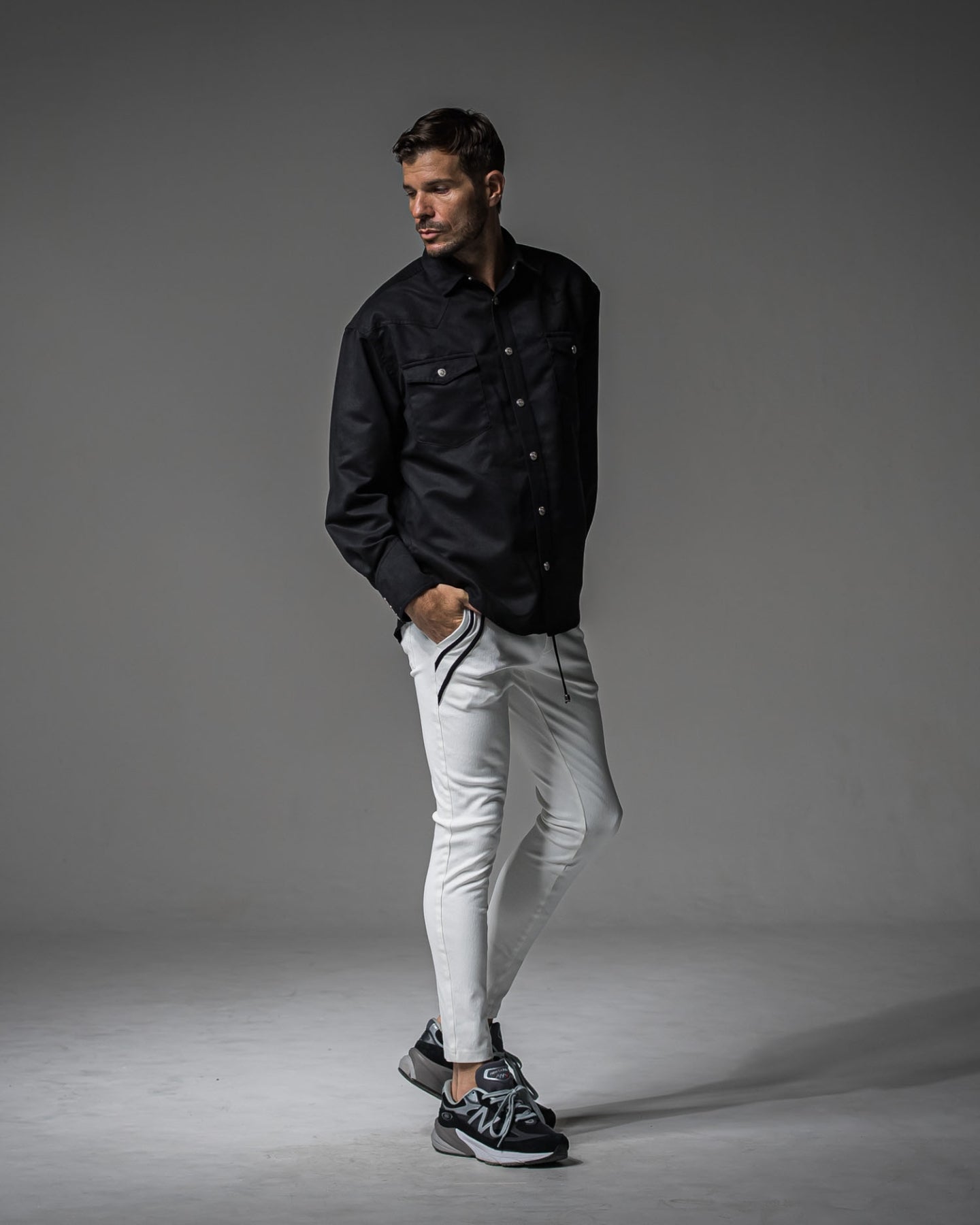 James over suede　shirt