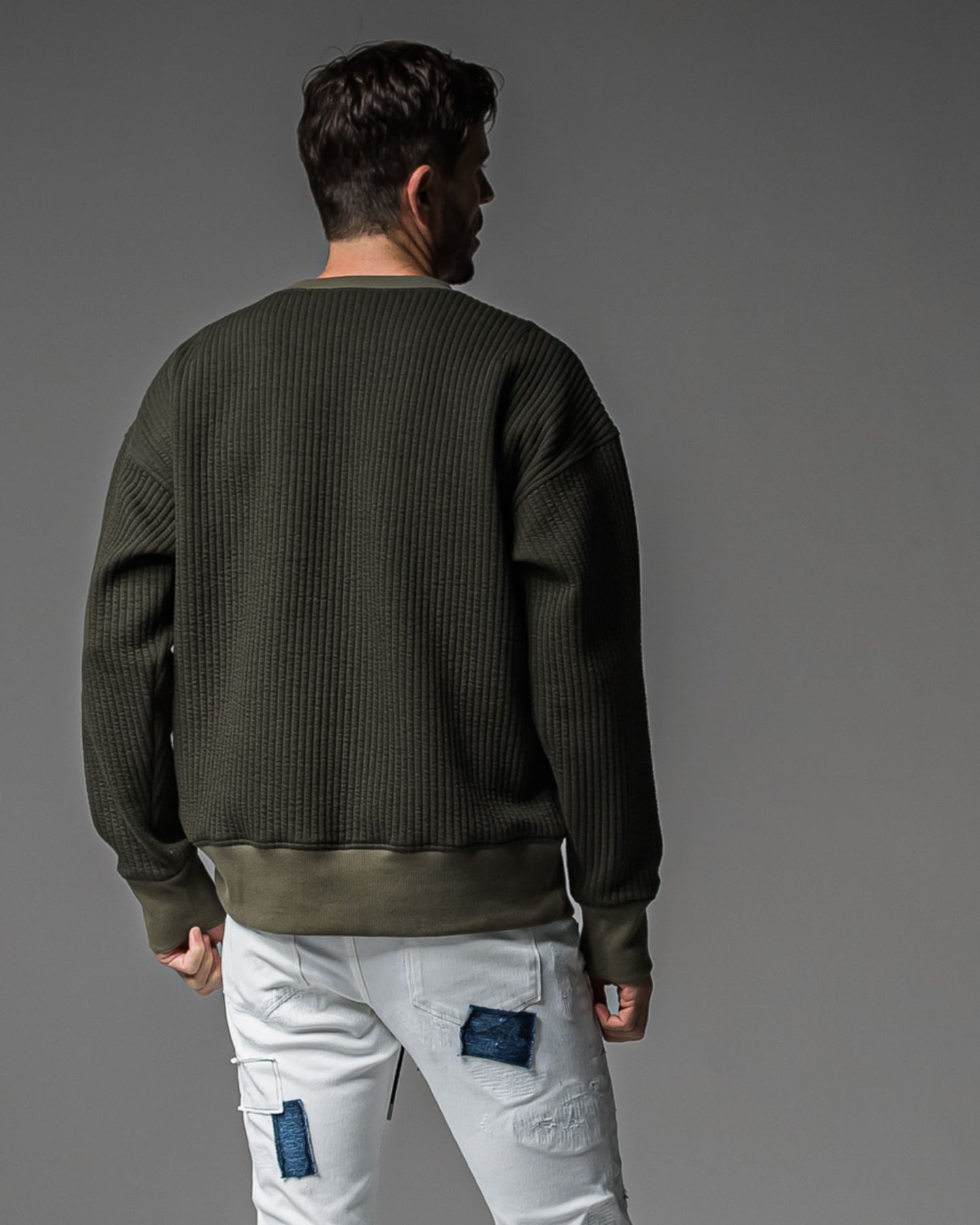 Stripe quilting drop trainer