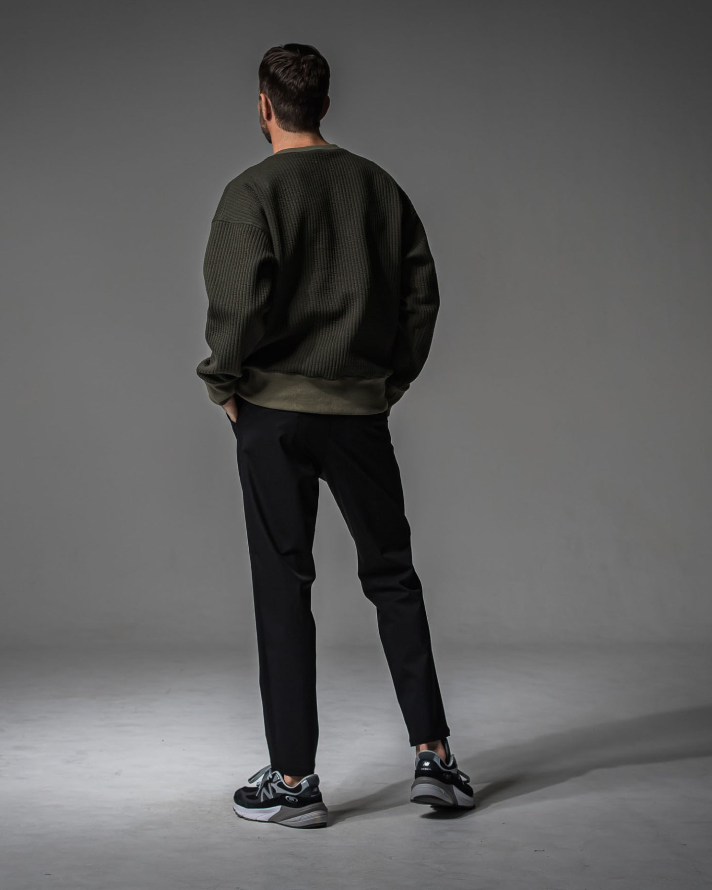 Stripe quilting drop trainer