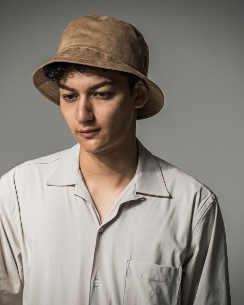 Suede bucket hat