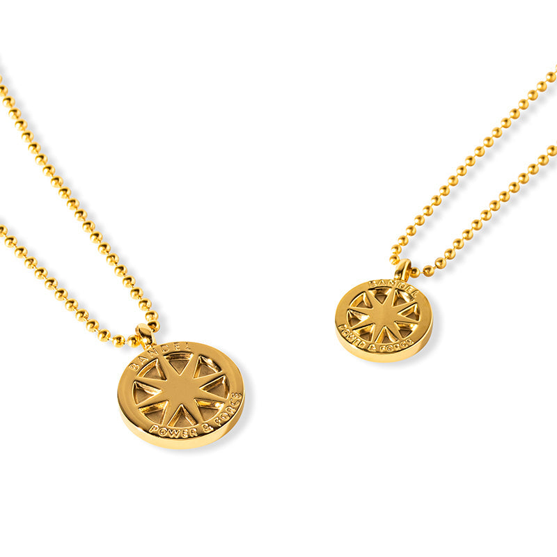 BANDEL バンデル TITANIUM チタン Necklace Gold Large size