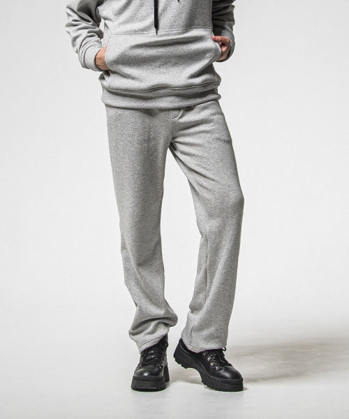 velours fleece WIDE TUCK PANTS