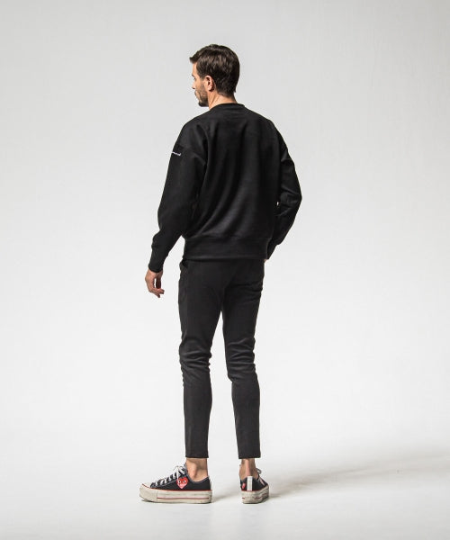 CHRIS EASY suede TUCK PANTS