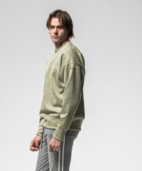 suede drop trainer