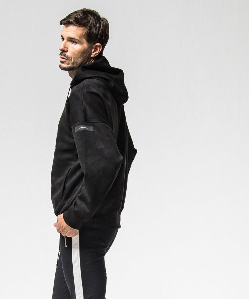 suede loose hoodie
