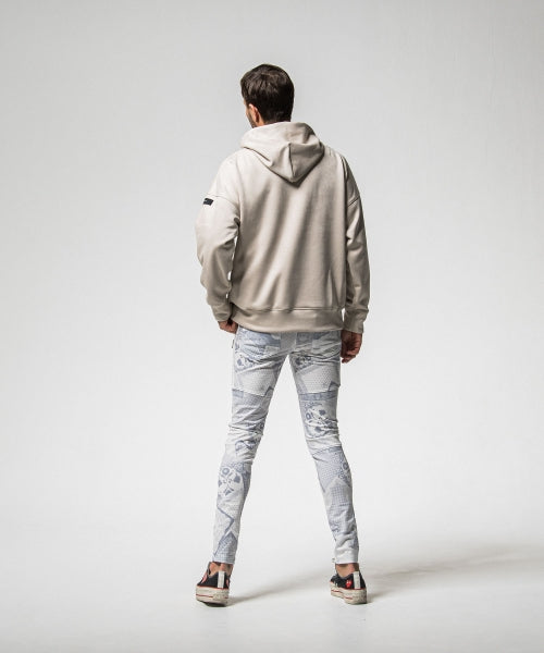 suede loose hoodie