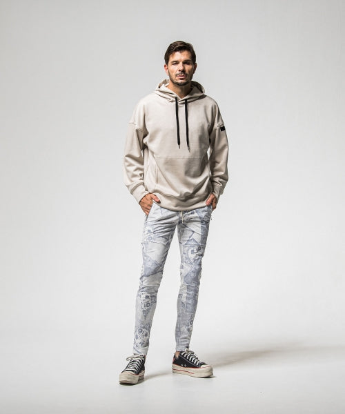 suede loose hoodie