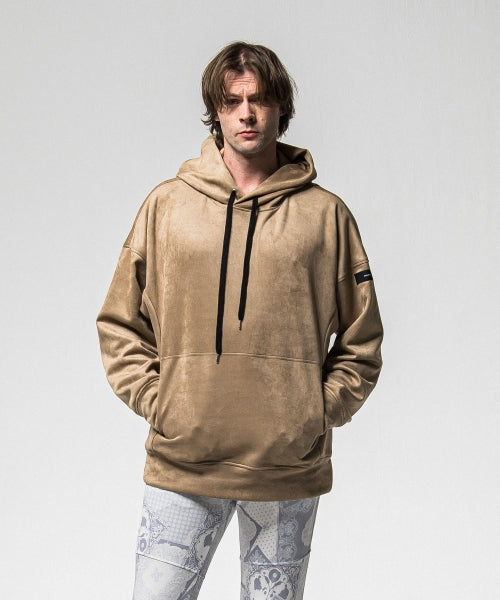 suede loose hoodie