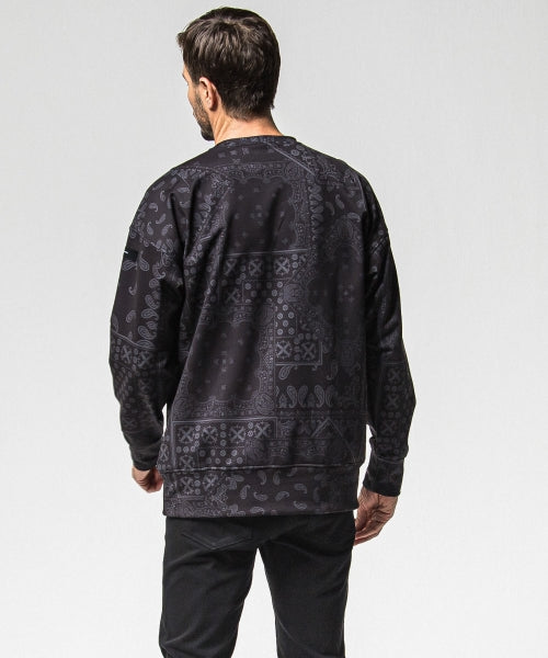 paisley back fleece drop trainer