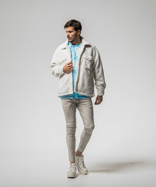 paisley back fleece drop trainer