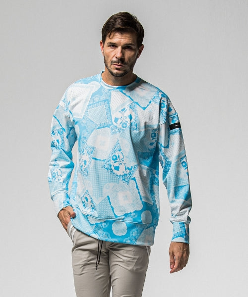 paisley back fleece drop trainer