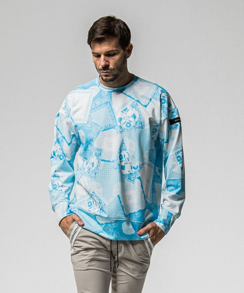 paisley back fleece drop trainer