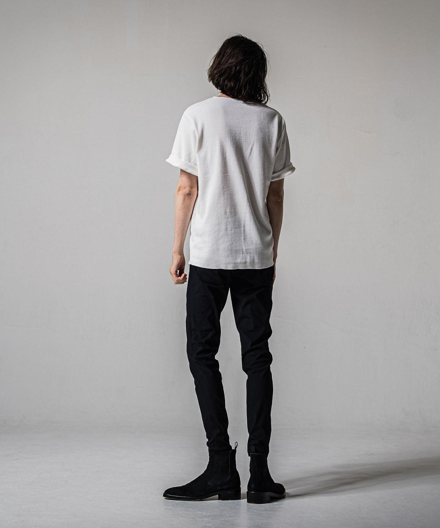 CHRIS　EASY  TUCK PANTS BLACK