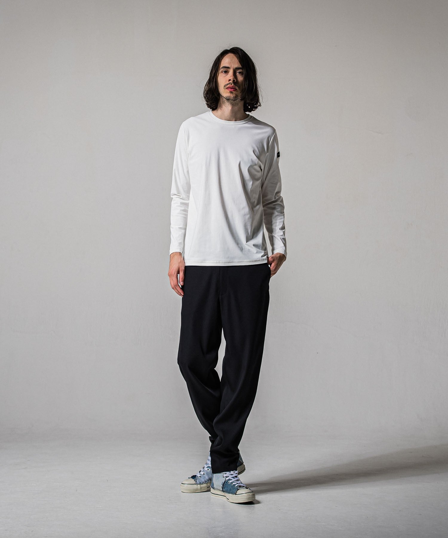 RESOUND CLOTHING リサウンドクロージング PAT WIDE EASY PANTS RC39-ST-036BN NAVY