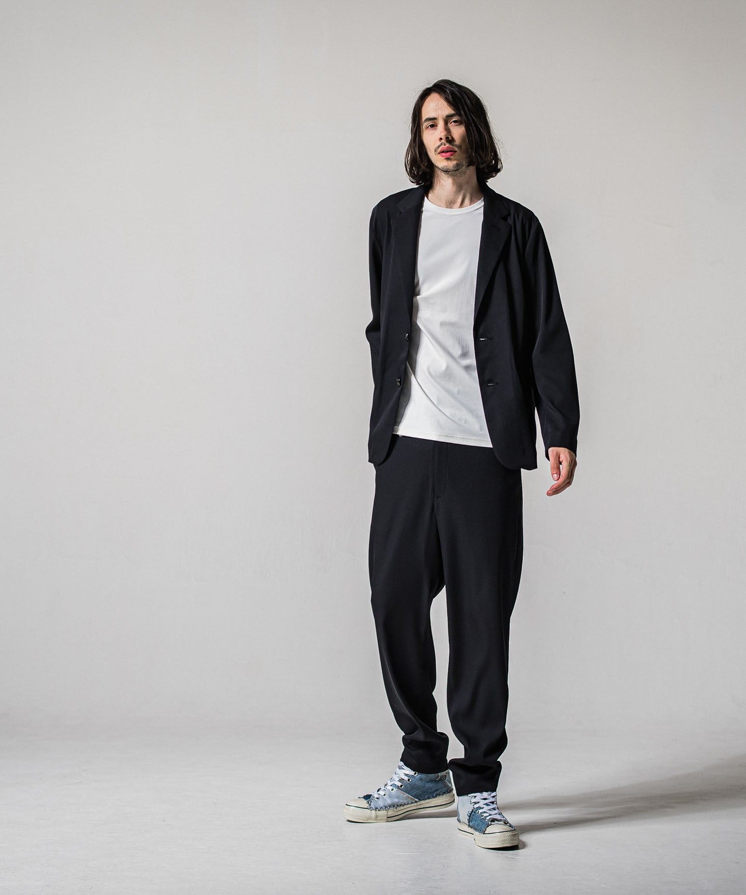 RESOUND CLOTHING リサウンドクロージング PAT WIDE EASY PANTS RC39-ST-036BN NAVY