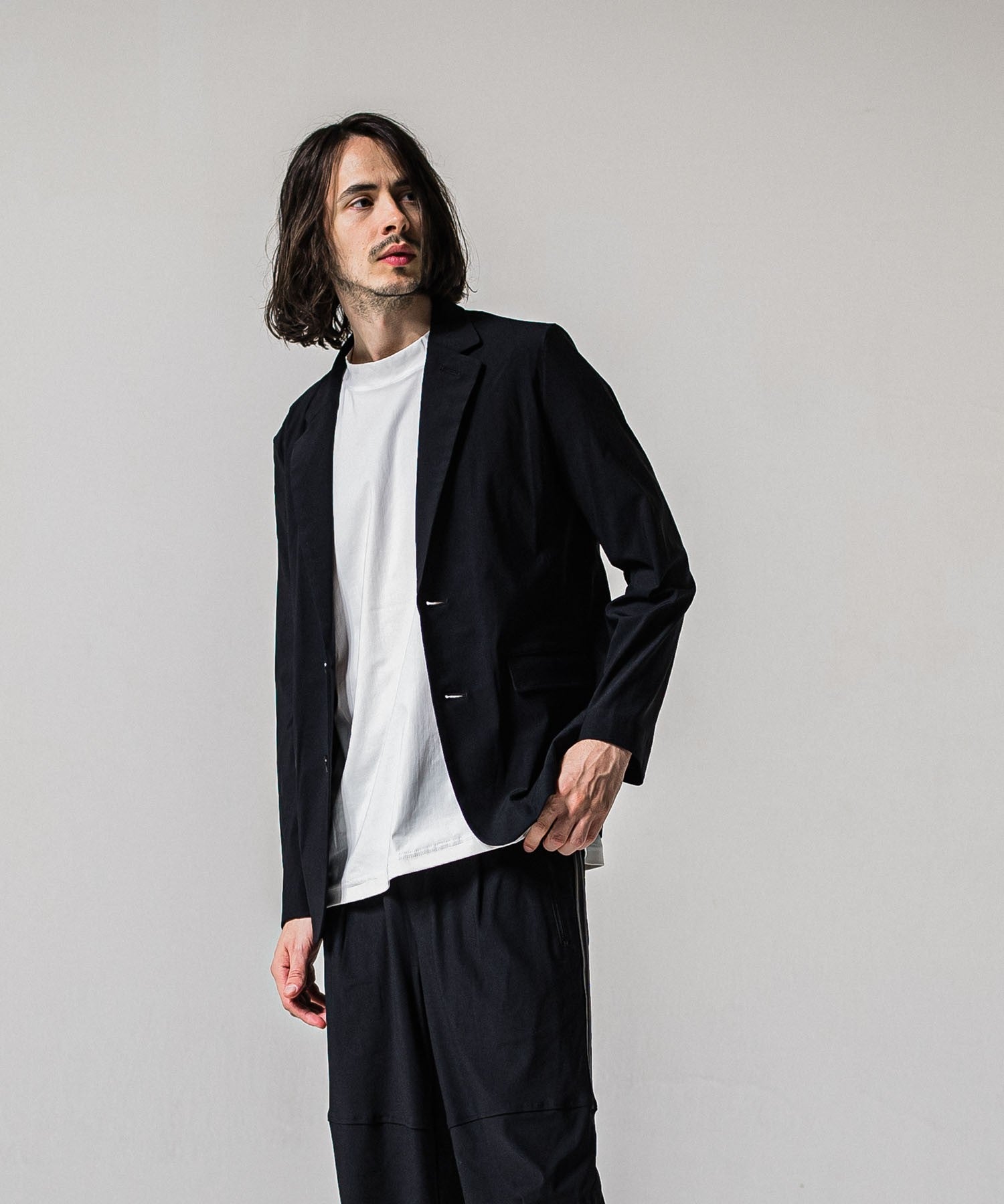 GARY loose JACKET NYLONBK