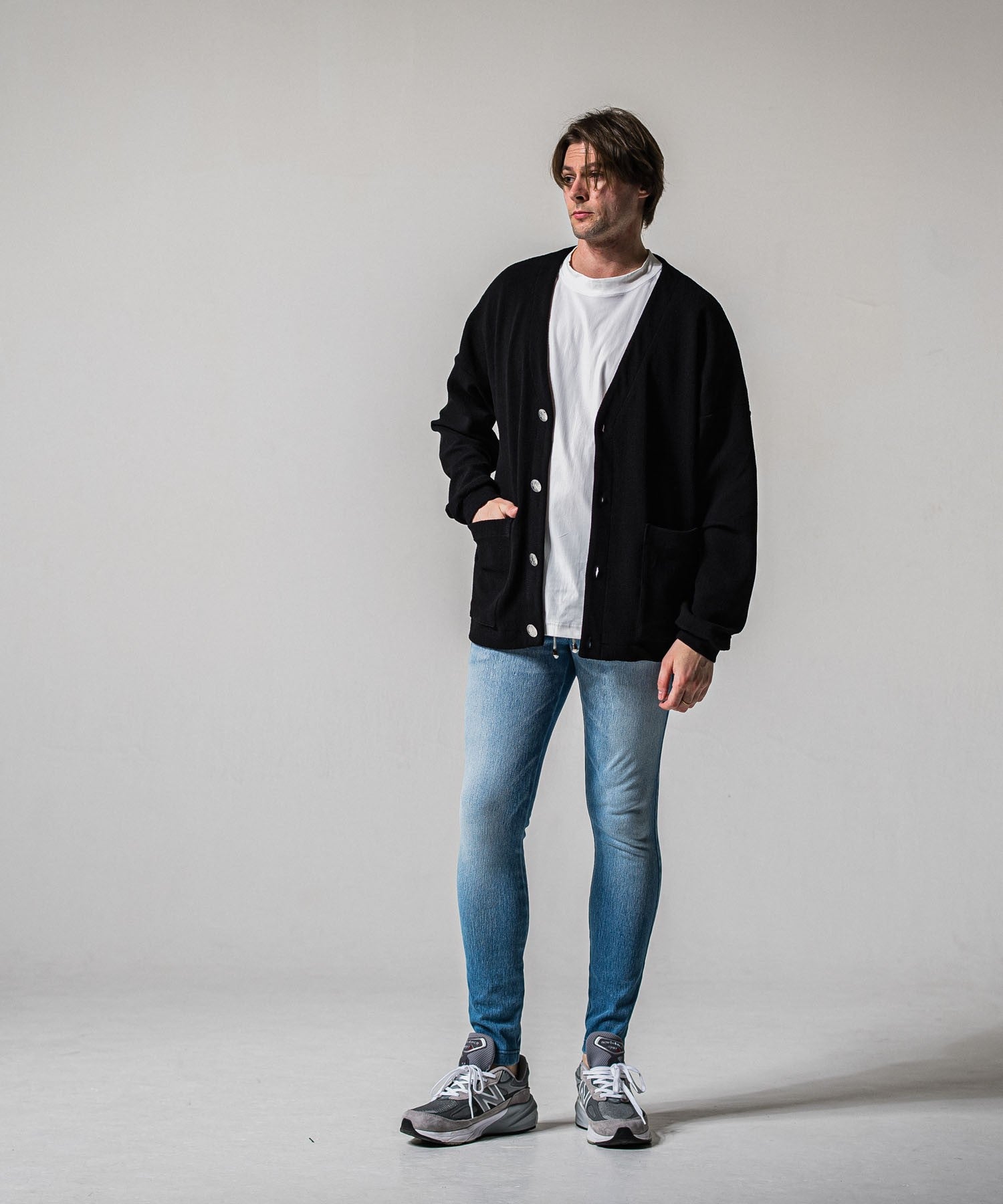 blister knit  C/D BLACK