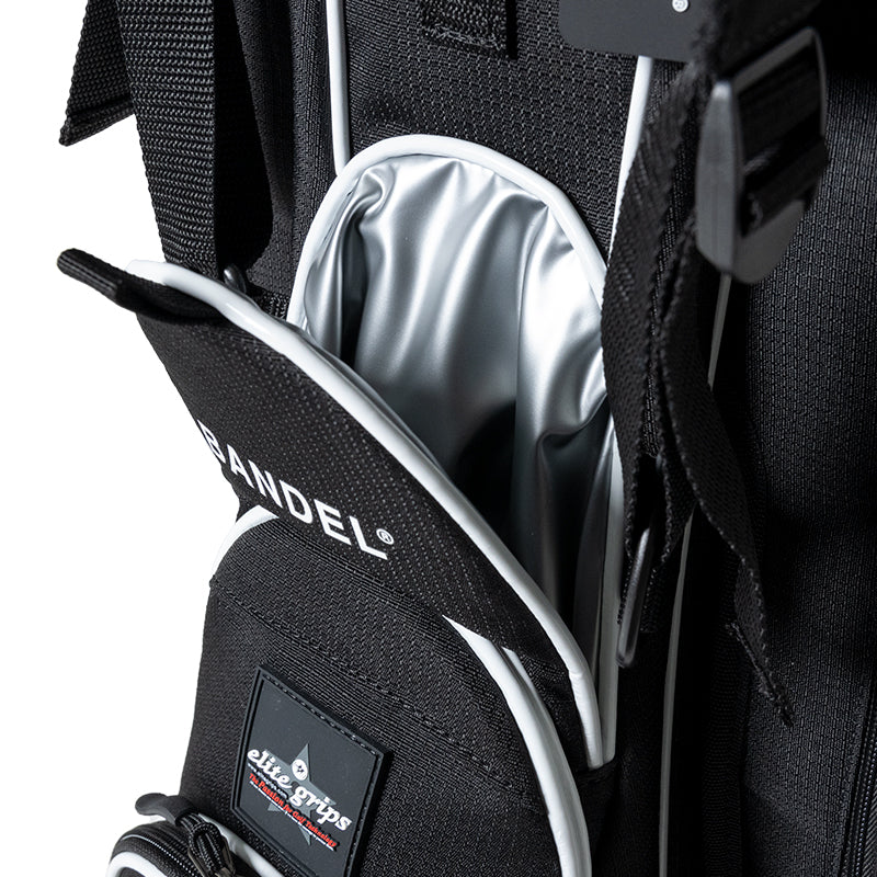 BANDEL × elitegrips D-Type 9.5inch キャディバッグ BGE-6SCB  スタンド仕様 軽量 / BLACK