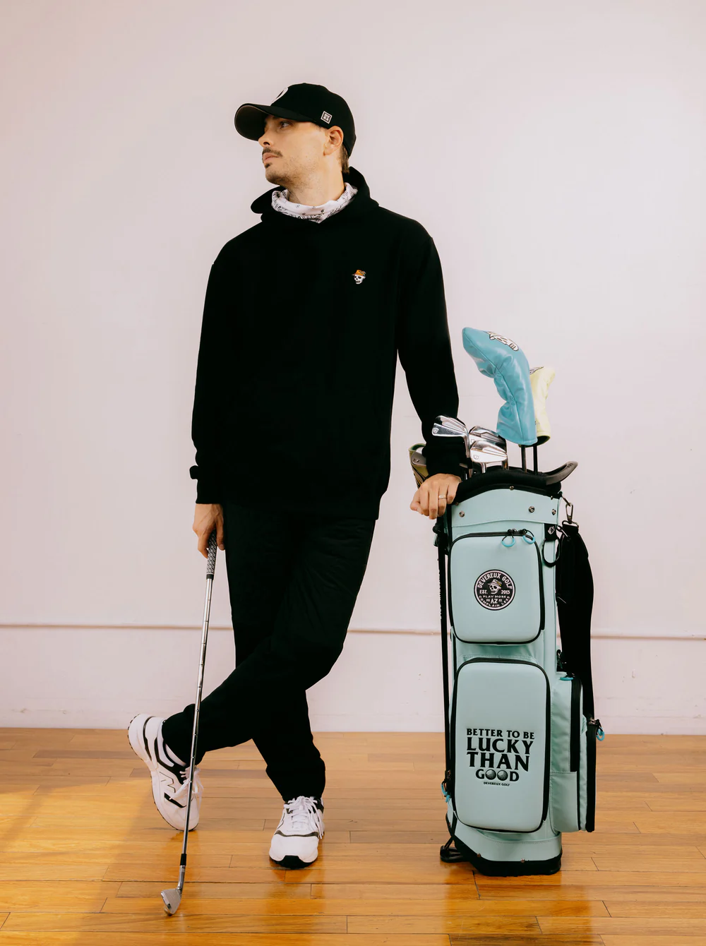 DEVEREUX GOLF Deep Side Pocket Caddie Bag/ディープサイドポケットキャディーバッグ 763474846-AQUA