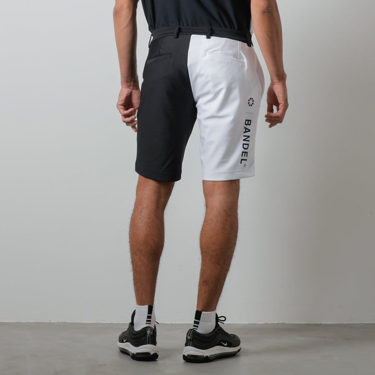 BANDEL GOLF バンデルゴルフ ショートパンツ BASIC COMBINATION HALF PANTS BGI-3SCHP BLACK WHITE ブラック ホワイト