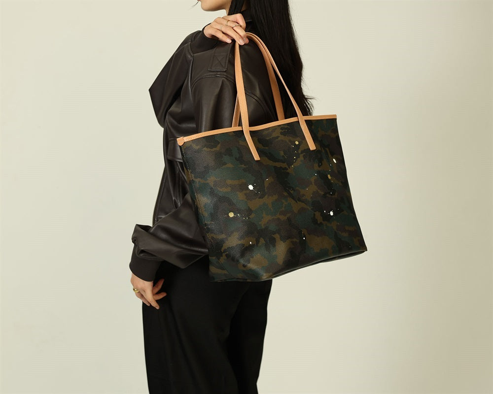 GENTIL BANDIT ジャンティバンティ トートバッグ MM カーキカモ GB1981-MM-TAN KHAKI CAMO×TAN