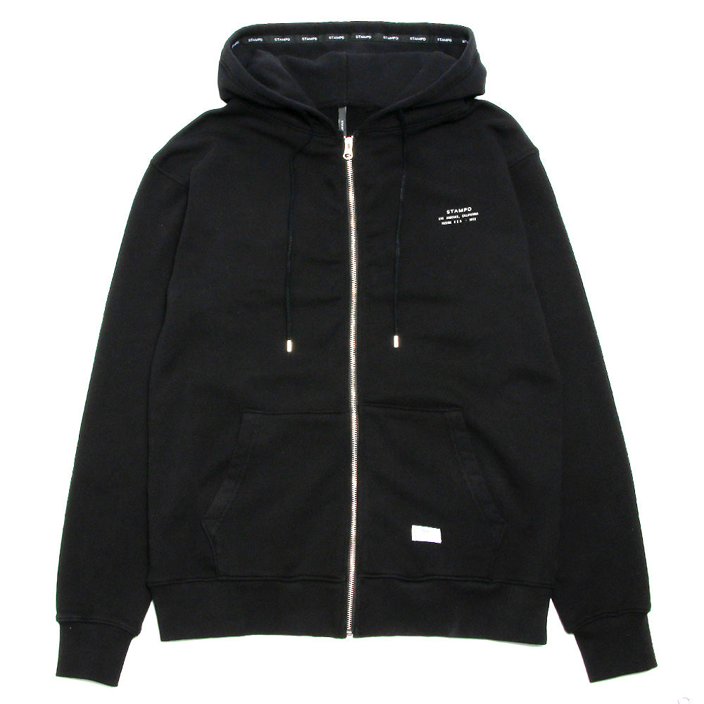 Stacked Logo Zip Up Hoodie SLA-M2152HD ジップアップフーディー / BLACK