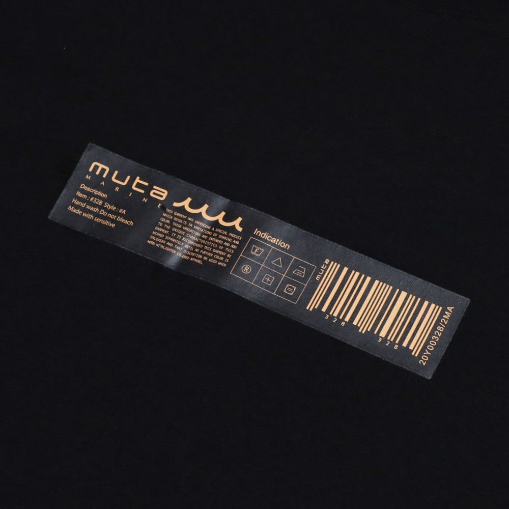 muta MARINE ムータマリン Tシャツ BARCODE TAG MMJC34092 BLACK