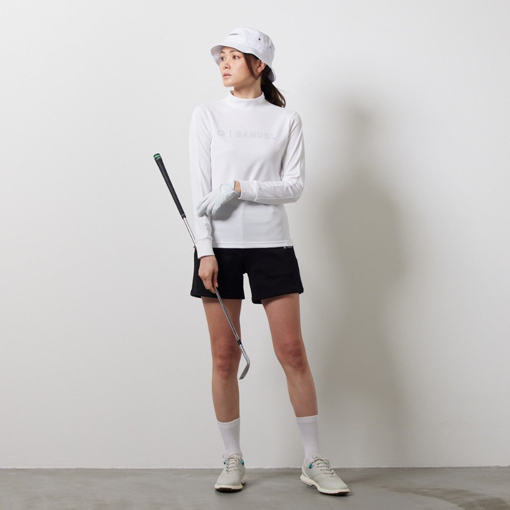 BANDEL GOLF バンデルゴルフ モックネック Tシャツ ロング WOMENS BICOLOR L/S MOCK BGI-W3ABLMC ALL WHITE ホワイト