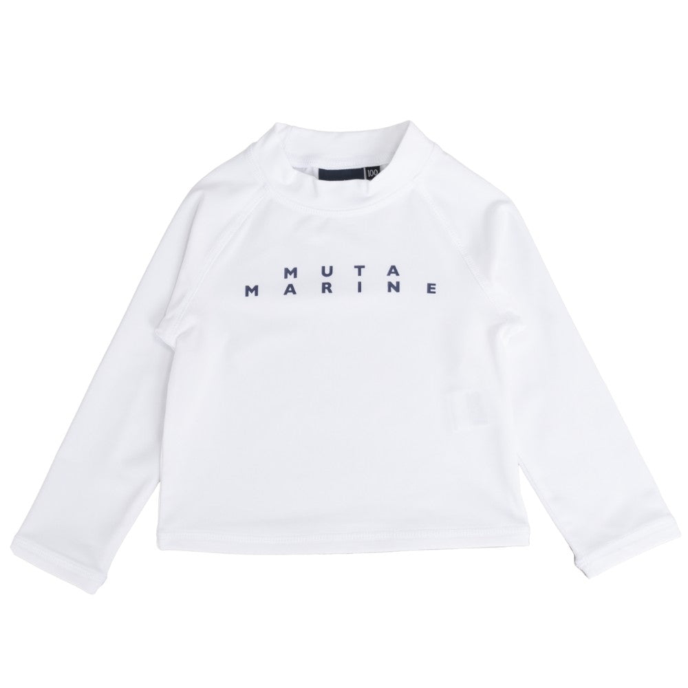 muta MARINE ムータマリン ムータマリン キッズラッシュガードロングスリーブTシャツ MMTK-440008 WHITE