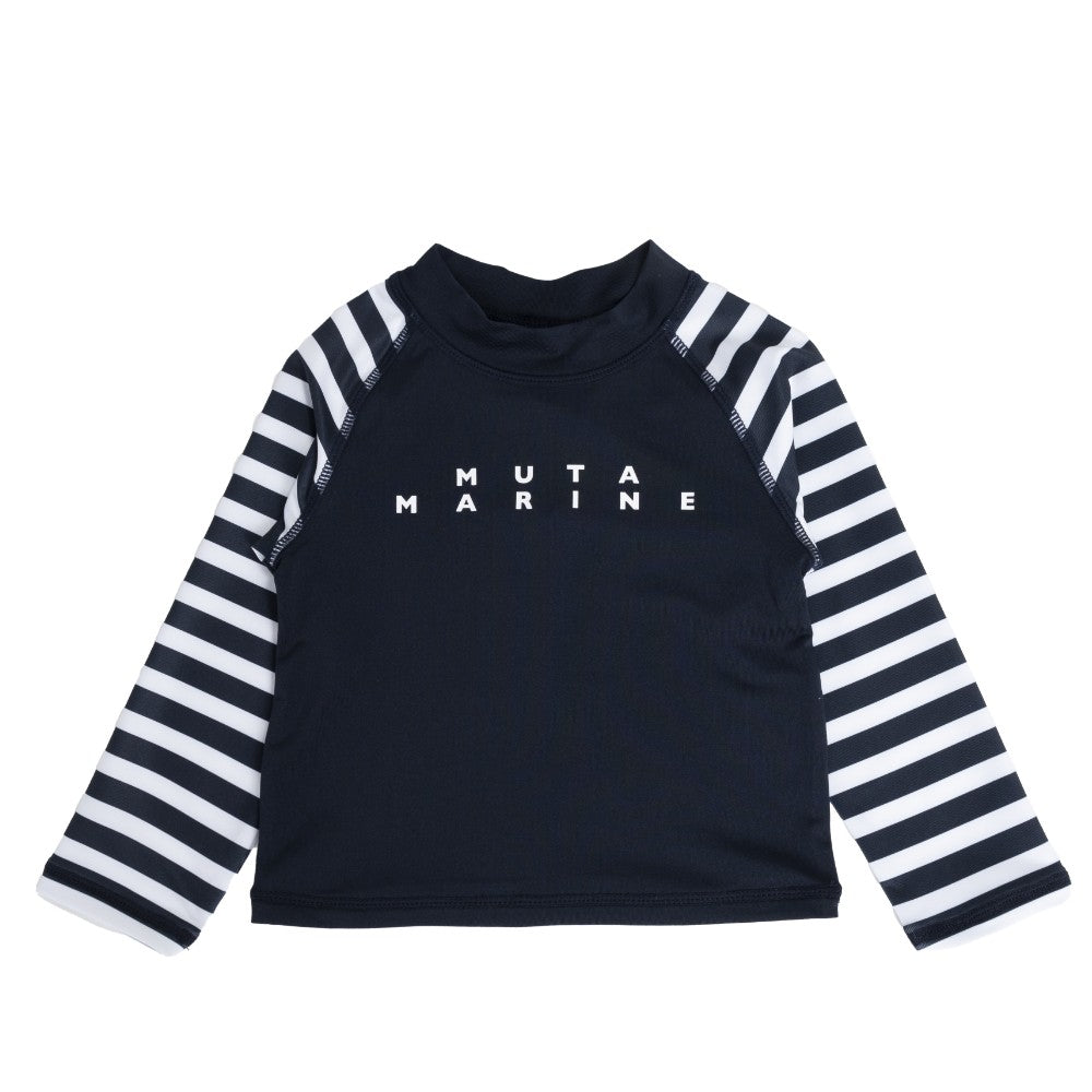 muta MARINE ムータマリン ムータマリン キッズラッシュガードロングスリーブTシャツ MMTK-440008 BORDER