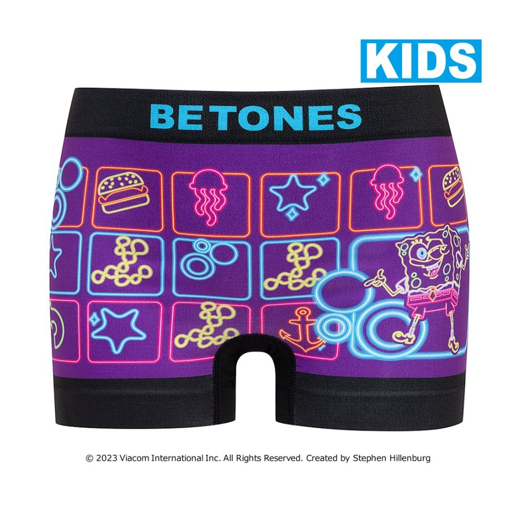 BETONES ビトーンズ KIDS ボクサーパンツ SpongeBob SB001K PURPLE