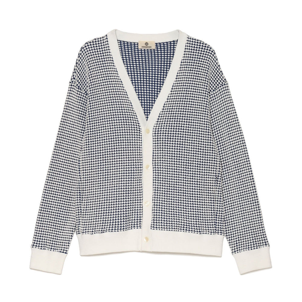 ONI WAFFLE CARDIGAN MSEA24S8282-M カーディガン / ROYAL