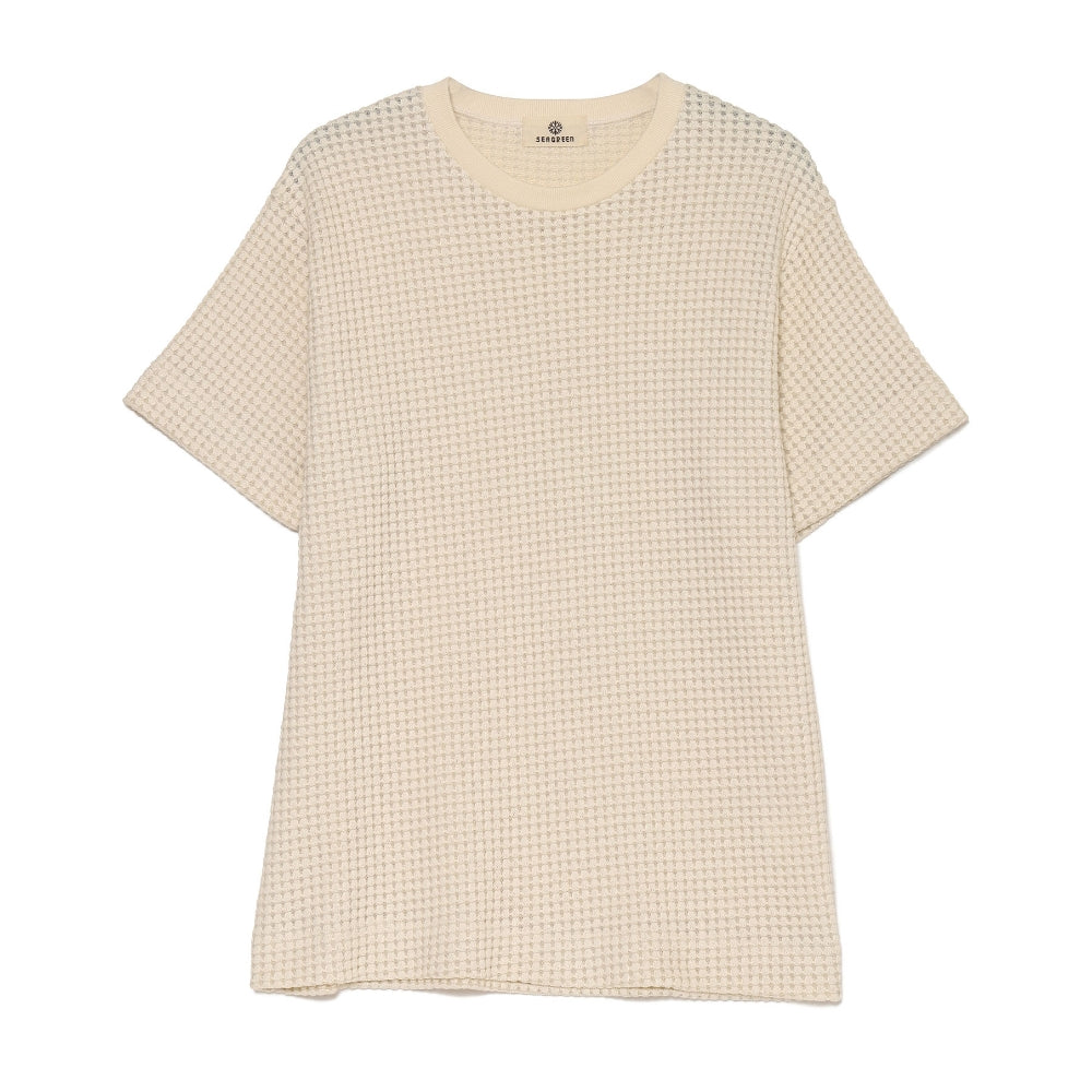 ONI WAFFLE T SHIRT MSEA24S8266-M Tシャツ / CREAM