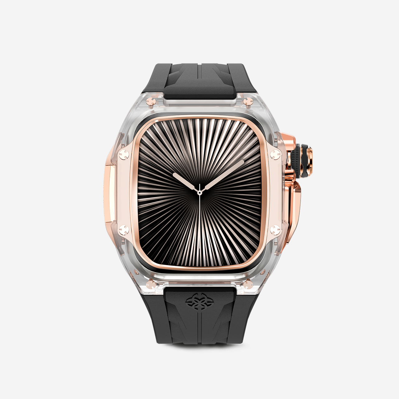 GOLDEN CONCEPT ゴールデンコンセプト Apple Watch Case / RSTRIII46 - CRYSTAL ROSE - BLACK ブラック