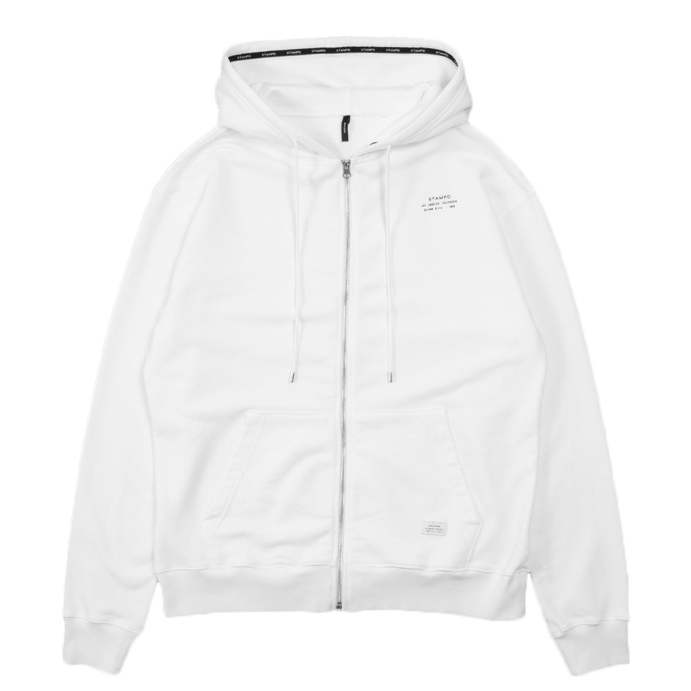 Stacked Logo Zip Up Hoodie SLA-M2152HD ジップアップ フーディー / WHITE