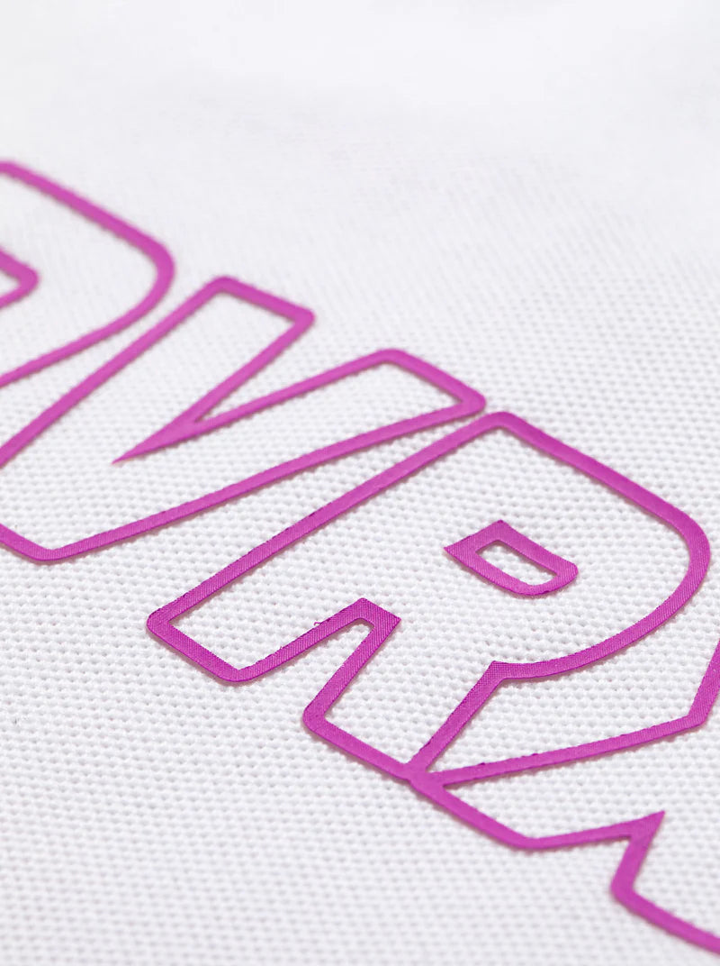 WOMEN Classic Logo Rib モックネックハートTシャツ 763572090-WHITE