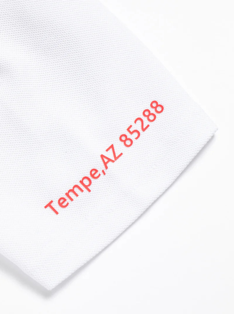 WOMEN Classic Logo Rib モックネックハートTシャツ 763572090-WHITE