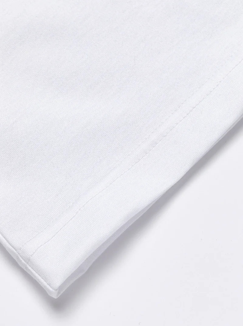 DEVEREUX GOLF Logo Assorted ロングスリーブ モックネックTシャツ 763572022-WHITE